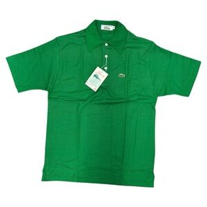NWT 70s Vintage Izod Chemise Lacoste Green Embroidery Logo Polo Men Sz XL